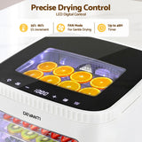 Darrahopens Appliances > Kitchen Appliances > Food Dehydrators Devanti Food Dehydrator Machine 5 Tray Mini Fruit Dryer Maker White