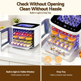 Darrahopens Appliances > Kitchen Appliances > Food Dehydrators Devanti Food Dehydrator Machine 5 Tray Mini Fruit Dryer Maker White