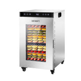 Darrahopens Appliances > Kitchen Appliances > Food Dehydrators Devanti Food Dehydrator Stainless Steel Fruit Dryer 16 Tray Silver In Australia - Darrahopens