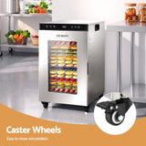 Darrahopens Appliances > Kitchen Appliances > Food Dehydrators Devanti Food Dehydrator Stainless Steel Fruit Dryer 16 Tray Silver In Australia - Darrahopens
