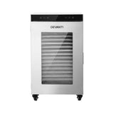 Devanti Food Dehydrator Stainless Steel Fruit Dryer 16 Tray Silver In Australia - Darrahopens