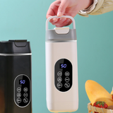 Darrahopens Appliances > Kitchen Appliances > Food Mixers & Blenders Black Portable Wireless 420ML Blender Bottle (8.7x8.7x23.2CM) - 12-Blade Crushing Power, Self-Cleaning, USB Rechargeable for Juices & Smoothies