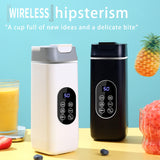 Darrahopens Appliances > Kitchen Appliances > Food Mixers & Blenders Black Portable Wireless 420ML Blender Bottle (8.7x8.7x23.2CM) - 12-Blade Crushing Power, Self-Cleaning, USB Rechargeable for Juices & Smoothies