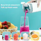 Darrahopens Appliances > Kitchen Appliances > Food Mixers & Blenders Black Portable Wireless 420ML Blender Bottle (8.7x8.7x23.2CM) - 12-Blade Crushing Power, Self-Cleaning, USB Rechargeable for Juices & Smoothies