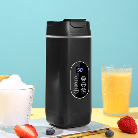 Darrahopens Appliances > Kitchen Appliances > Food Mixers & Blenders Black Portable Wireless 420ML Blender Bottle (8.7x8.7x23.2CM) - 12-Blade Crushing Power, Self-Cleaning, USB Rechargeable for Juices & Smoothies