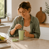 Darrahopens Appliances > Kitchen Appliances > Food Mixers & Blenders Green Self Stirring Coffee Mug Electric Temperature Display Cup 14.4cm (5.67in) Stainless Steel Insulated Travel Mug with 3-Piece Stainless Steel Straw Set for Coffee Milk Protein Shakes