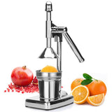 Darrahopens Appliances > Kitchen Appliances > Food Mixers & Blenders Manual Press Stainless Steel Fruit Squeezer Handheld Vegetable Fruit Orange Maker Blender Making Cup