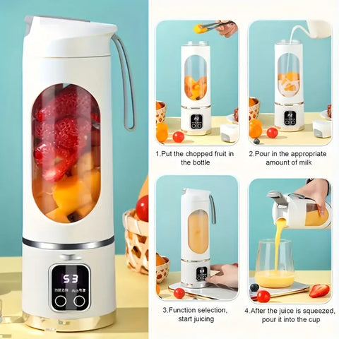 Darrahopens Appliances > Kitchen Appliances > Food Mixers & Blenders Portable USB Electric Blending Cup with 15.21 oz Capacity (1300 mAh / 3.7 V) – Ideal for Smoothies, Whipped Drinks, Travel, and Fitness.