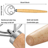 Darrahopens Appliances > Kitchen Appliances > Food Mixers & Blenders Set of 2 Bread Dough Whisks - Danish Dough Mixer Hand Stirrer