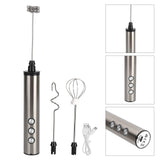 Darrahopens Appliances > Kitchen Appliances > Food Mixers & Blenders Stainless Steel Milk Frother USB Charging Handheld Electric Egg Beater for Home Kitchen In Australia - Darrahopens