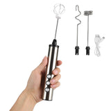 Darrahopens Appliances > Kitchen Appliances > Food Mixers & Blenders Stainless Steel Milk Frother USB Charging Handheld Electric Egg Beater for Home Kitchen In Australia - Darrahopens