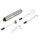 Darrahopens Appliances > Kitchen Appliances > Food Mixers & Blenders Stainless Steel Milk Frother USB Charging Handheld Electric Egg Beater for Home Kitchen In Australia - Darrahopens
