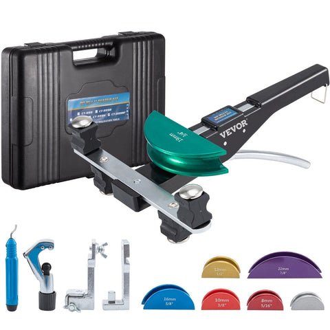 Darrahopens Appliances > Kitchen Appliances > Food Mixers & Blenders VEVOR Copper Pipe Bender HVAC Refrigeration Ratcheting Tube Bender 1/4" to 7/8"