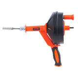 Darrahopens Appliances > Kitchen Appliances > Food Mixers & Blenders VEVOR Drain Auger 25ft 1/4in Drum Plumbing Drain Snake Clog Remover Manual-feed