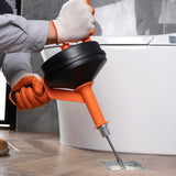 Darrahopens Appliances > Kitchen Appliances > Food Mixers & Blenders VEVOR Drain Auger 25ft 1/4in Drum Plumbing Drain Snake Clog Remover Manual-feed
