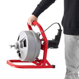 Darrahopens Appliances > Kitchen Appliances > Food Mixers & Blenders VEVOR Drain Cleaner Machine 15m x 8mm, Sewer Snake Auger with 228RPM Electric Drill, Manual Feed Drain Cleaning Machine with 6 Cutters & Air-activated Foot Switch for 50mm to 100mm Pipes