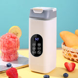 Darrahopens Appliances > Kitchen Appliances > Food Mixers & Blenders White Portable Wireless 420ML Blender Bottle (8.7x8.7x23.2CM) - 12-Blade Crushing Power, Self-Cleaning, USB Rechargeable for Juices & Smoothies