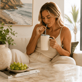 Darrahopens Appliances > Kitchen Appliances > Food Mixers & Blenders White Self Stirring Coffee Mug Electric Temperature Display Cup 14.4cm (5.67in) Stainless Steel Insulated Travel Mug with 3-Piece Stainless Steel Straw Set for Coffee Milk Protein Shakes