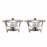 Darrahopens Appliances > Kitchen Appliances > Food Warmers & Chafing Dishes 5-Star Chef 5L Chafing Dish Set 2-Pack, Food Warmer Catering Server Buffet In Australia - Darrahopens