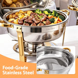 Darrahopens Appliances > Kitchen Appliances > Food Warmers & Chafing Dishes 5-Star Chef 5L Chafing Dish Set 2-Pack, Food Warmer Catering Server Buffet In Australia - Darrahopens