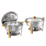 Darrahopens Appliances > Kitchen Appliances > Food Warmers & Chafing Dishes 5-Star Chef 5L Chafing Dish Set 2-Pack, Food Warmer Catering Server Buffet In Australia - Darrahopens