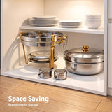 Darrahopens Appliances > Kitchen Appliances > Food Warmers & Chafing Dishes 5-Star Chef 5L Chafing Dish Set 2-Pack, Food Warmer Catering Server Buffet In Australia - Darrahopens