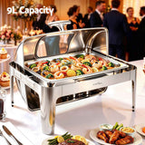 Darrahopens Appliances > Kitchen Appliances > Food Warmers & Chafing Dishes 5 Star Chef 9L Chafing Dish Buffet Warmer Food Warmer Catering Server In Australia - Darrahopens