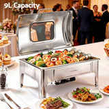 Darrahopens Appliances > Kitchen Appliances > Food Warmers & Chafing Dishes 5-Star Chef 9L Chafing Dish Buffet Warmer Food Warmer Catering Server In Australia - Darrahopens