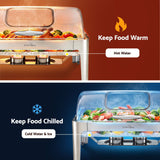 Darrahopens Appliances > Kitchen Appliances > Food Warmers & Chafing Dishes 5 Star Chef 9L Chafing Dish Buffet Warmer Food Warmer Catering Server In Australia - Darrahopens