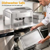 Darrahopens Appliances > Kitchen Appliances > Food Warmers & Chafing Dishes 5-Star Chef 9L Chafing Dish Buffet Warmer Food Warmer Catering Server In Australia - Darrahopens