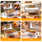 Darrahopens Appliances > Kitchen Appliances > Food Warmers & Chafing Dishes 5-Star Chef 9L Chafing Dish Buffet Warmer Food Warmer Catering Server In Australia - Darrahopens