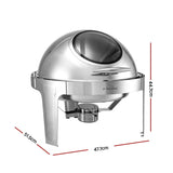 Darrahopens Appliances > Kitchen Appliances > Food Warmers & Chafing Dishes 5-Star Chef 9L Chafing Dish Buffet Warmer Food Warmer Catering Server Round In Australia - Darrahopens