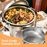 Darrahopens Appliances > Kitchen Appliances > Food Warmers & Chafing Dishes 5-Star Chef 9L Chafing Dish Buffet Warmer Food Warmer Catering Server Round In Australia - Darrahopens