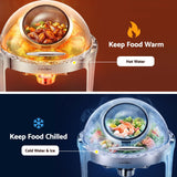 Darrahopens Appliances > Kitchen Appliances > Food Warmers & Chafing Dishes 5-Star Chef 9L Chafing Dish Buffet Warmer Food Warmer Catering Server Round In Australia - Darrahopens