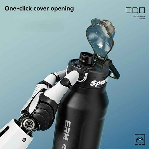 Darrahopens Appliances > Kitchen Appliances > Food Warmers & Chafing Dishes Black insulated water bottle, sports bottle 1000ml, 316 stainless steel bottle, one-click water bottle, gym water bottle Australia, BPA-free bottle, vacuum insulated, leak-proof water bottle