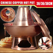 Darrahopens Appliances > Kitchen Appliances > Food Warmers & Chafing Dishes Stainless Steel Charcoal Chinese Copper Hot Pot Old Beijing Cookware Camping HOT - 30CM