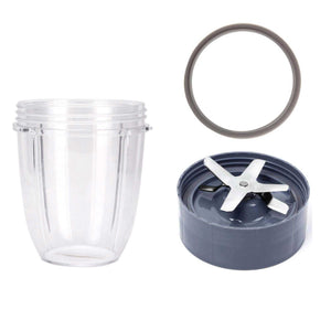 Darrahopens Appliances > Kitchen Appliances For Nutribullet Short Cup + Extractor Blade + Grey Seal - For 900 and 600 Models
