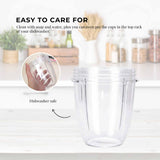 Darrahopens Appliances > Kitchen Appliances For Nutribullet Small Short Little 18 Oz Cup - For 600W + 900W Model Replacement