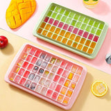 Darrahopens Appliances > Kitchen Appliances > Ice Makers 55 Grids Ice Cube Tray Mould With Lid And Storage Box Scoop Set Maker Ice Cube - Blue