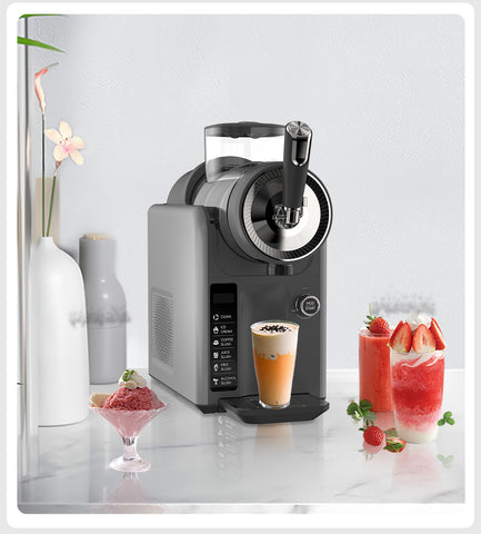 Darrahopens Appliances > Kitchen Appliances > Ice Makers Dark Grey Compact Home Cold Drink & Ice Cream Maker – Multi-Functional Slush, Milkshake, Coffee, Cocktail & Ice Cream Machine with Auto-Clean Function (AU Plug)