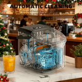 Darrahopens Appliances > Kitchen Appliances > Ice Makers Desktop Ice Maker, Produces Ice in 6 Minutes with a Capacity of 26 Pounds, Energy-Saving 30% and Operating Noise Below 40 Decibels, Portable Ice Maker with Built-in Ice Basket, Suitable for Home and Camping.(GREY)