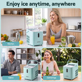 Darrahopens Appliances > Kitchen Appliances > Ice Makers Devanti 12KG Ice Maker Machine Bullet Ice Cube Portable Green In Australia - Darrahopens