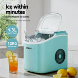 Darrahopens Appliances > Kitchen Appliances > Ice Makers Devanti 12kg Ice Maker Machine w/Self Cleaning Green