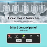 Darrahopens Appliances > Kitchen Appliances > Ice Makers Devanti 12kg Ice Maker Machine w/Self Cleaning Green