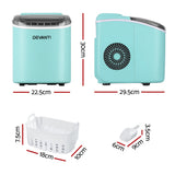 Darrahopens Appliances > Kitchen Appliances > Ice Makers Devanti 12kg Ice Maker Machine w/Self Cleaning Green