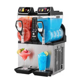 Darrahopens Appliances > Kitchen Appliances > Ice Makers Devanti Commercial Slushie Machine 15L x2 Frozen Drink Maker Dual Tank Silver In Australia - Darrahopens