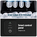 Darrahopens Appliances > Kitchen Appliances > Ice Makers Devanti Ice Maker 11-12kg Portable Bullet Cube Machine Black In Australia - Darrahopens
