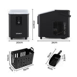 Darrahopens Appliances > Kitchen Appliances > Ice Makers Devanti Ice Maker 11-12kg Portable Bullet Cube Machine Black In Australia - Darrahopens