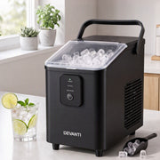 Darrahopens Appliances > Kitchen Appliances > Ice Makers Devanti Ice Maker 11-12kg Portable Bullet Cube Machine Black In Australia - Darrahopens