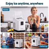 Darrahopens Appliances > Kitchen Appliances > Ice Makers Devanti Ice Maker 11-12kg Portable Bullet Cube Machine White In Australia - Darrahopens